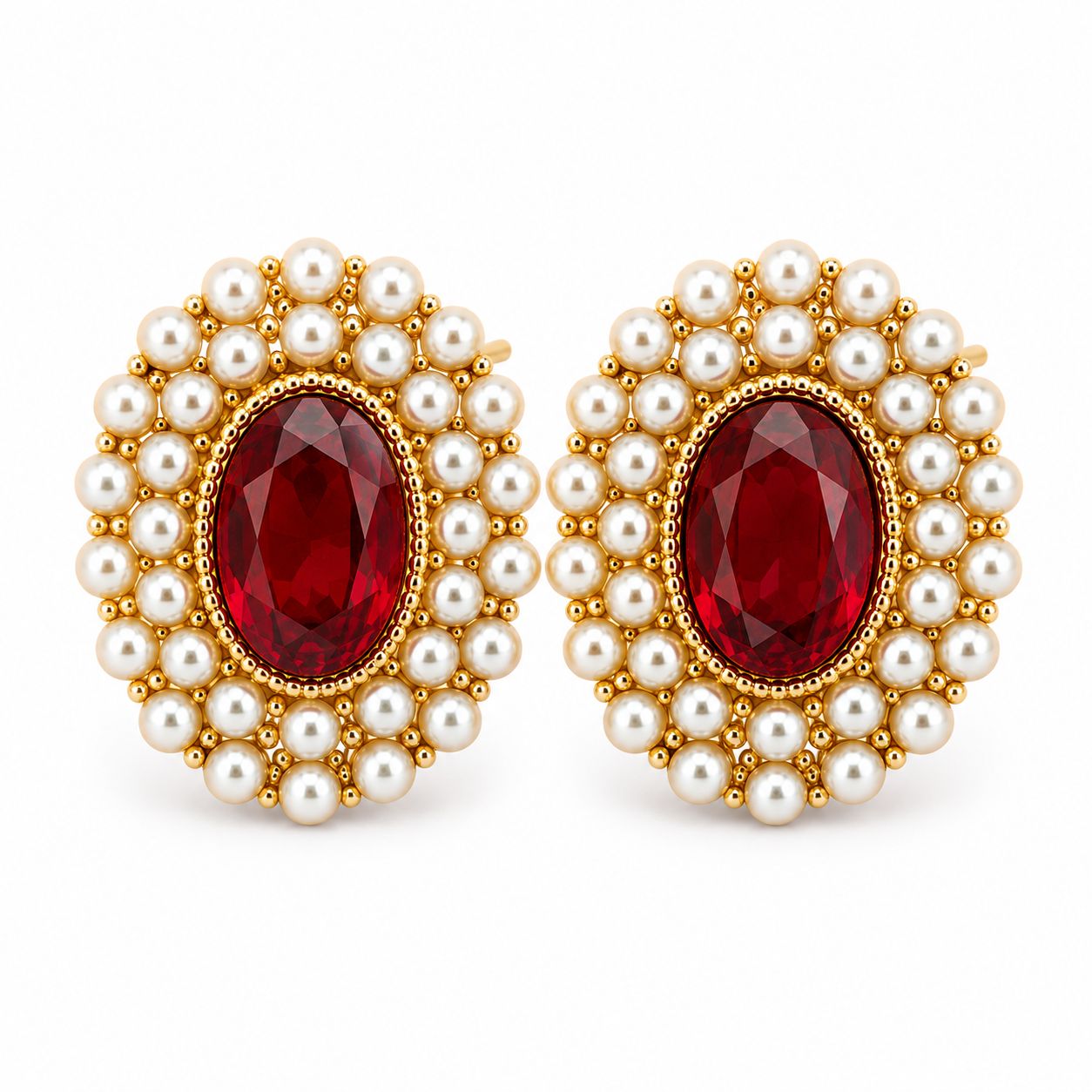 Orecchino Esmeralda Rosso