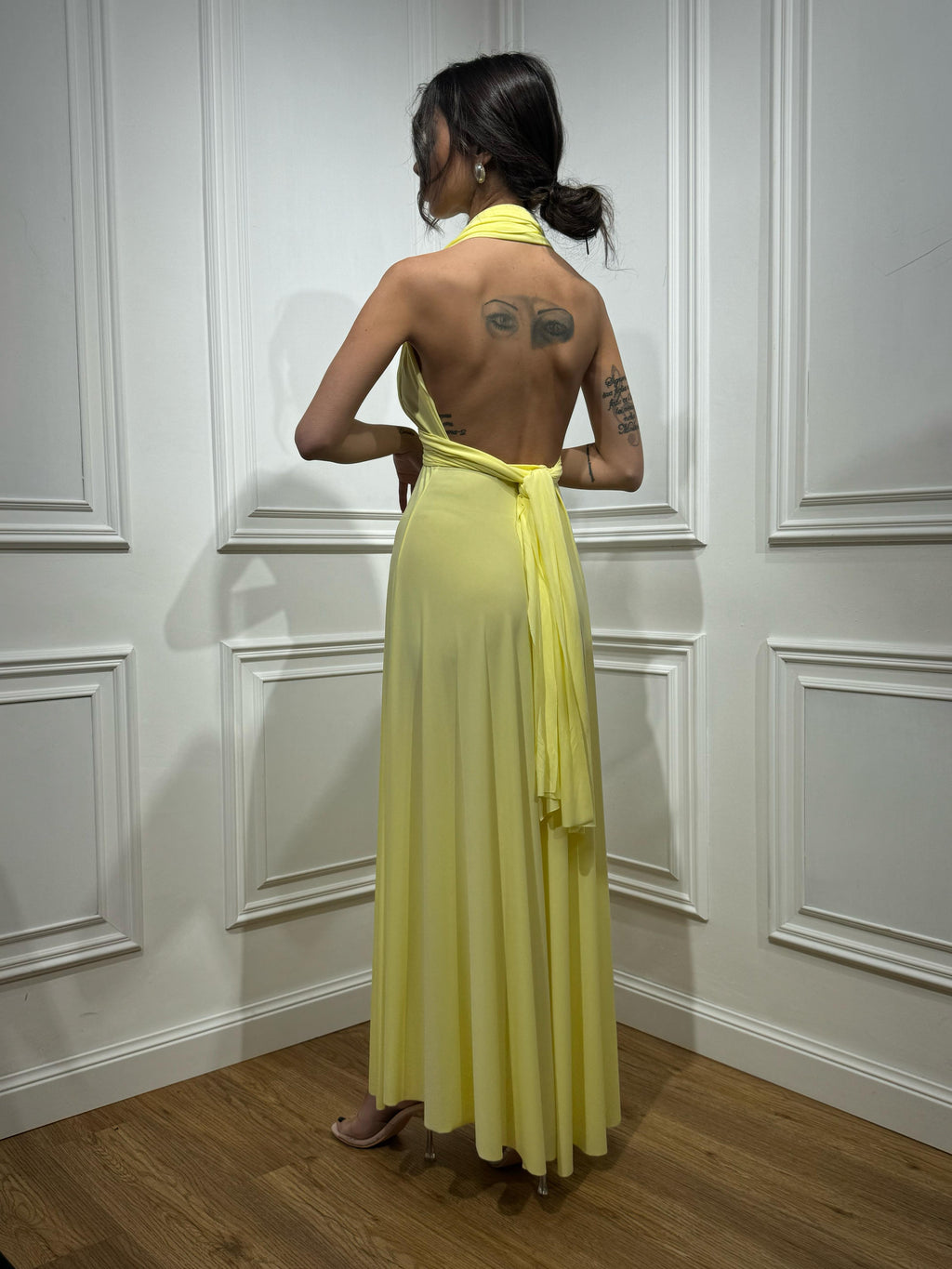 Vestito Infinity Giallo Pastello