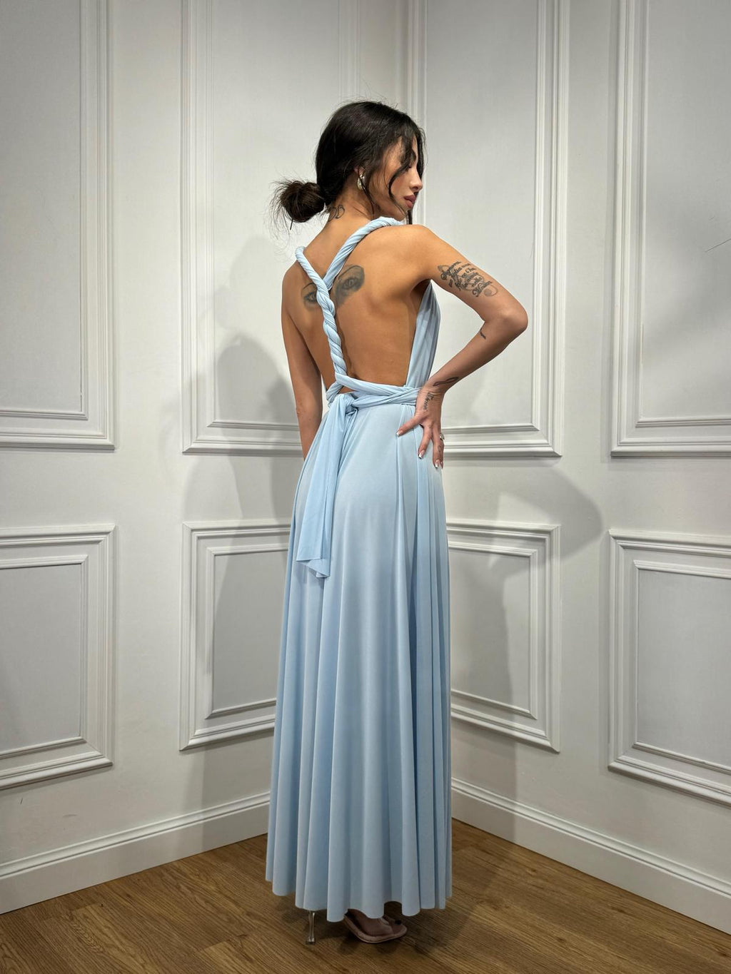 Vestito Infinity Celeste